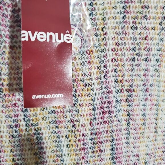 Avenue NWT Multi-Color Knit Sweater Top Size 22/24 - Picture 11 of 12